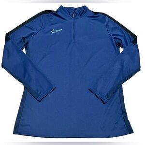 Nike Women’s Dri-FIT Academy Soccer‎ Drill Top quarter zip navy large DX0513-410